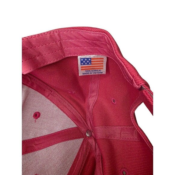 Donald Trump "Make America Great Again" Red Adjustable Hat With Signature & Flag - Picture 4 of 8